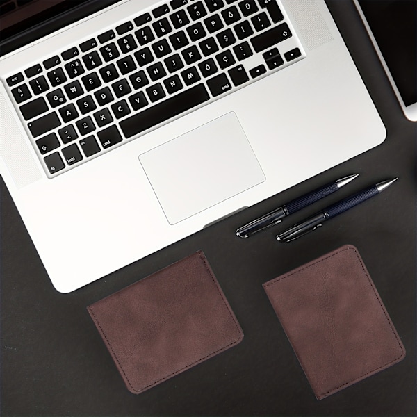 RFID-blockerande korthållare med ID-kortsfack, Bifold Läder Slim Plånbok Minimalistisk Cover Money Clip Mörkblå