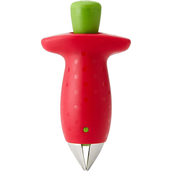 Kärnavlägsnare i rostfritt stål för frukt (röd, 2-pack)
