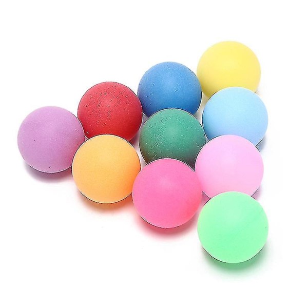 40mm Bordtennisbollar 2,4g Slumpmässiga färger 50st för spel utomhussport