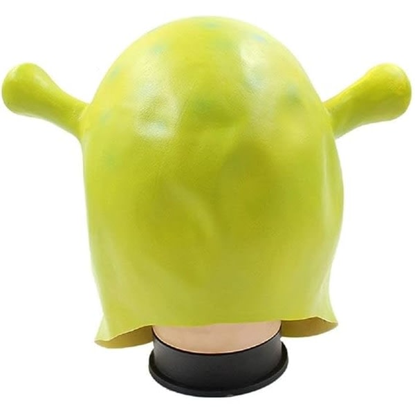 Shrek Mask Kostym Halloween Cosplay Full Head Grön Shrek Mask Latex Masker SQBB