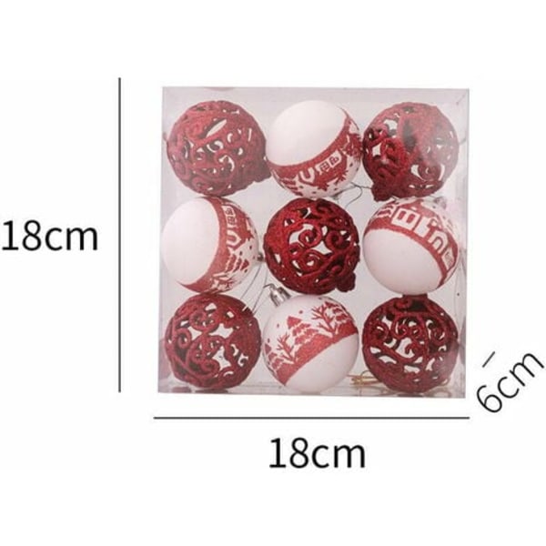 9 stk Uknuselige juletrehengende juletre ferie bryllup Xmas 6cm LYCXAMES