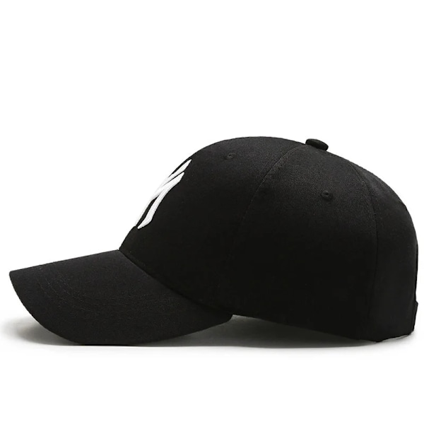 Utomhussport Letter MY Broderade baseballkepsar Mænd Kvinder Snapback- cap Forår og sommermode Kvindelig Hip Hop Visir Solhatte Sort Hvid