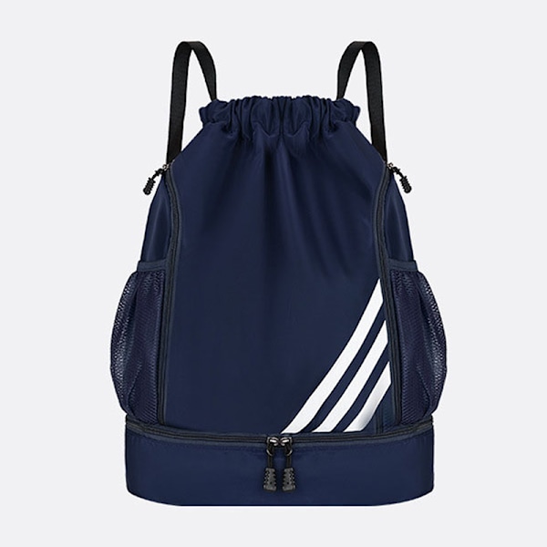 Gym Sportväska Dam Dragskoväskor För Skor Yoga Ryggsäck - i lager Dark blue