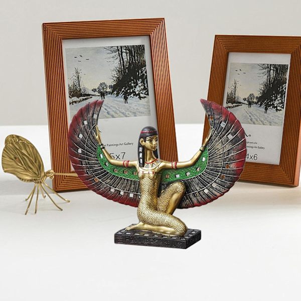 Ægyptisk Farao Statue Sæt | Mumie og Sfinx Skulpturer | Mytologi Inspirerede Ornamenter | Unik Hjemmedekorationssamling | Sfinxfigurer b