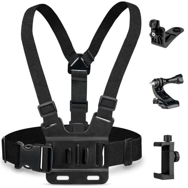 Mobiltelefon Bröstfäste Sele Remhållare Clip Bröstband set