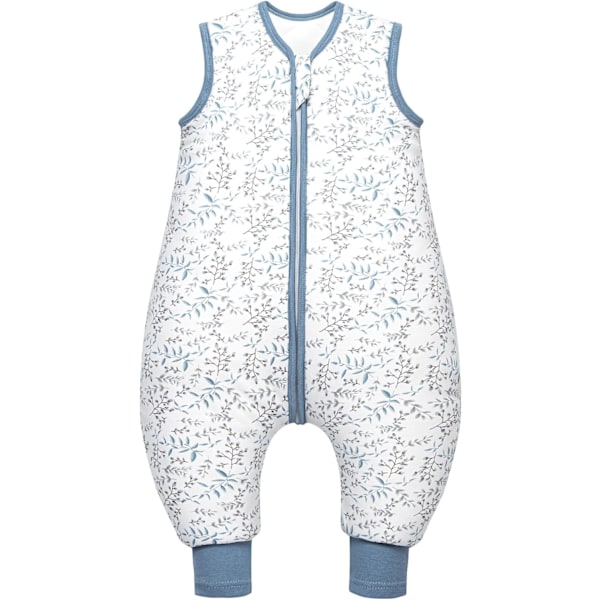 Mosebars Sovepose med Føtter, 2.5 Tog | Bruk Hele Året, Bomulls Sovepose for Babyer i Ulike Størrelser leaf 80cm (18-36 months)