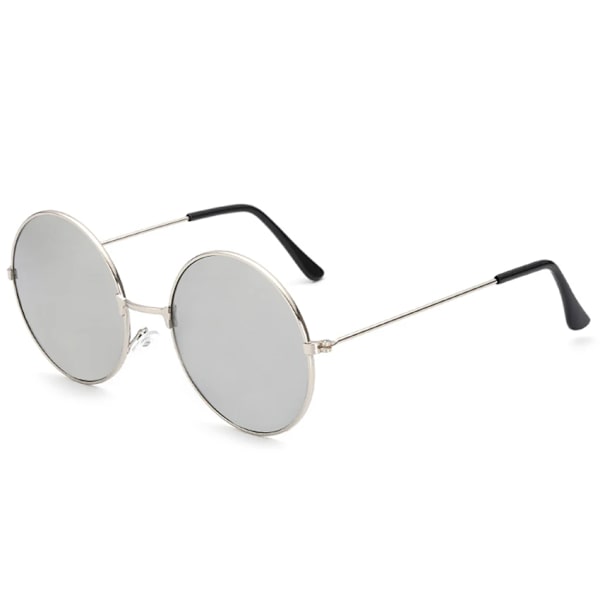 Moderne solbriller til kvinder og mænd - Pilot runde gradient spejl damebriller Oculos Lentes Gafas De Sol Round Model 22 Andre