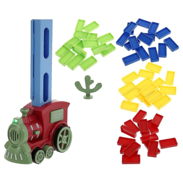 1 set Domino-leksaker för barn Praktiska barnleksaker Elektriska tågleksaker