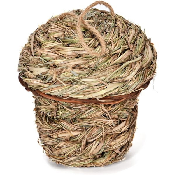 Kudottu Kolibrikotelo, Riippuva Lintupesä Puutarhaan, Hengittävä Ulkokäyttöön Black grass