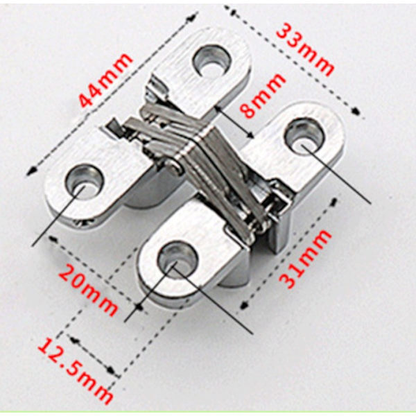 6 deler sammenleggbare hengsler Skjulte krysshengsler, skjult hengsel Cl