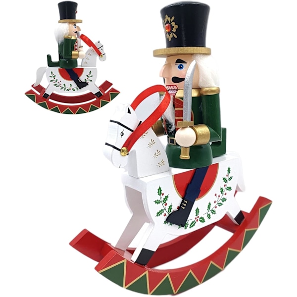 12\" Traditionelle Træ Nøddeknækker Ornamenter, Julepynt C