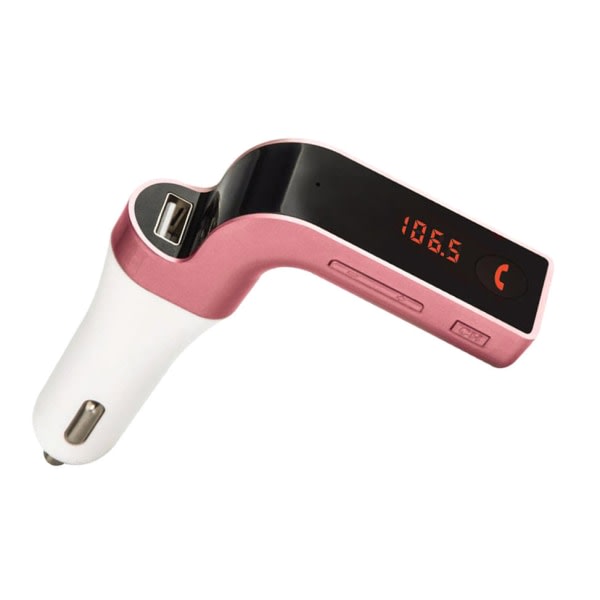 CQBB Bluetooth bil FM-sändarmodulator MP3 USB roséguld Rosa guld one size