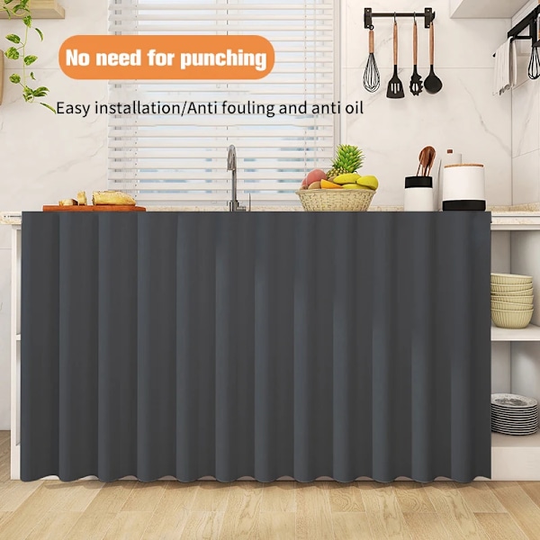 Lyhyt Keittiökaapin Verho Itsevetävä Peite Varjo Verho Koti Sisustus Verhot Cortinas Koti Sisustus: s4 S 50x70cm