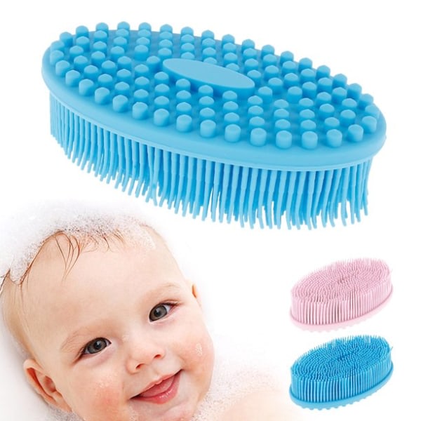 CQBB Silikon Bath Body Brush Baby Exfoliating Scrub Brush Shower