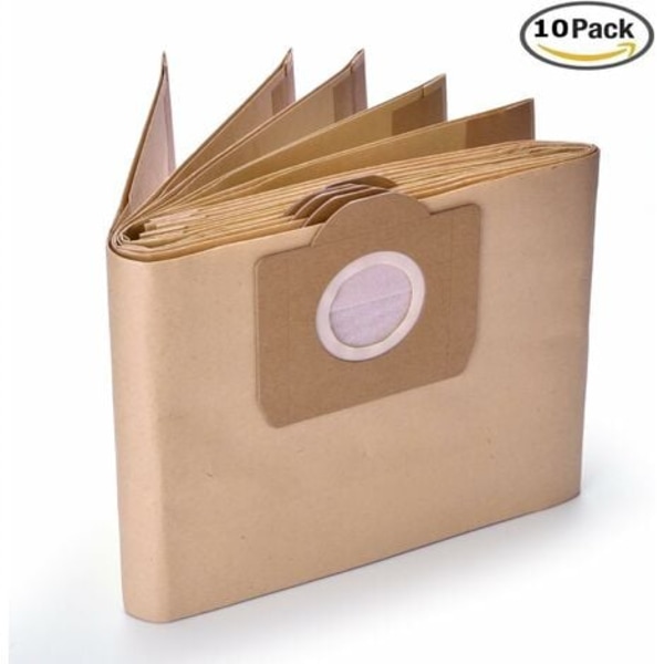 10 kpl 6.959-130.0 Paperipölynimuripussi A 2201/2204/2504 Karcher WD3 WD3P Märkä- ja kuivaimuriin Vaihto/NC/