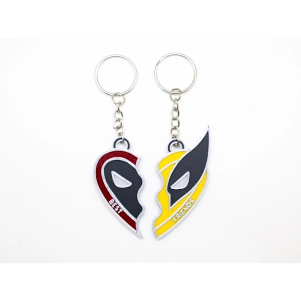 1 par Deadpool 3-nøkkelring Deadpool 3-filmdekorasjoner - Symboliserer brorskap og vennskap, superheltdekorasjoner Keychain Set