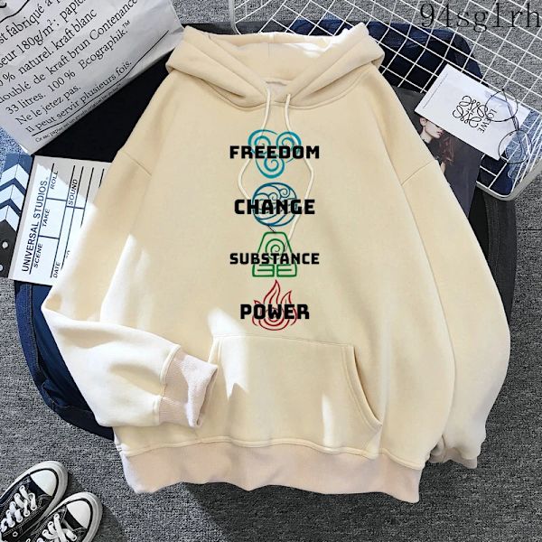 Unisex Avatarin Legenda Tulimaan Huppari Herr Harajuku Hip Hop Casual Streetwear Kawaii Anime Print Hihlaukset Mies 30325 L