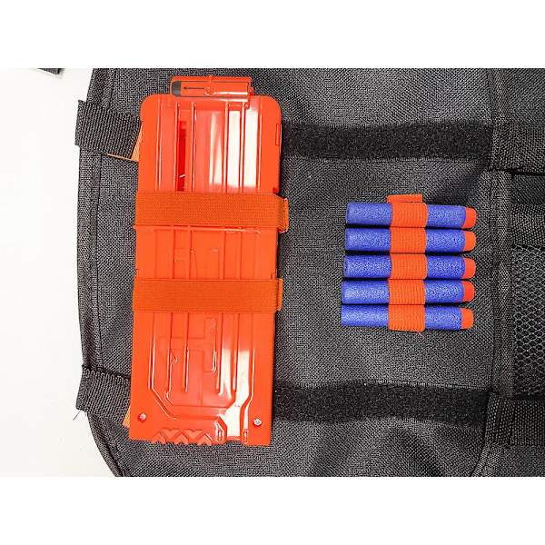 Barn Taktisk Vest Justerbar Taktisk Vest Jakke Sett for Nerf Lekevåpen Blue