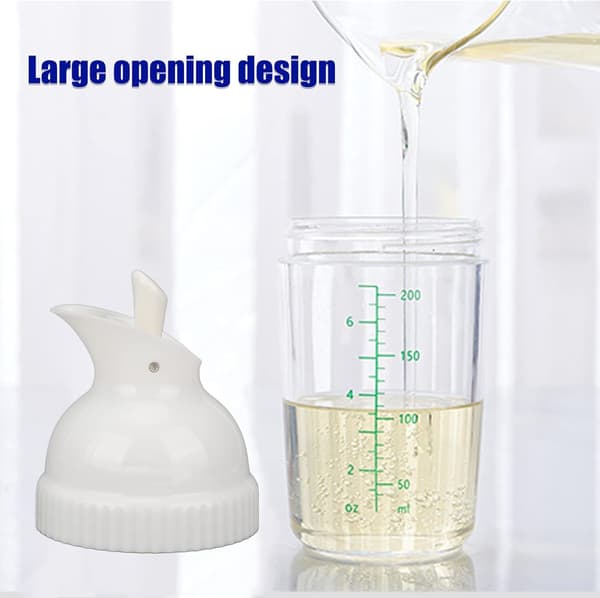 Salaattikastikepullo, 200 ml / 7,03 oz Salaattikastikepullo Kastikepullo Maustesekoitin Maustepullo kaatonokalla_max White