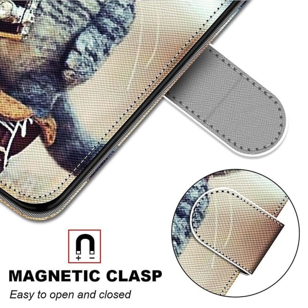 SQBB Case för Samsung Galaxy S20 Fe 4g/ 5g Creative Pattern Tui Magnetic Card Holder Plånbok - Kattunge