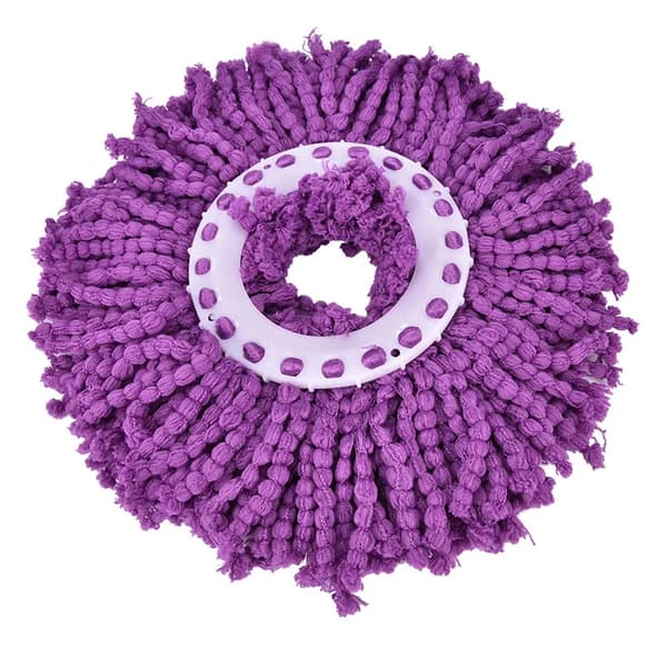 NYHET Magic Replacement Refill 360° Spin Cleaning Pad Mikrofibermopphuvud lilla