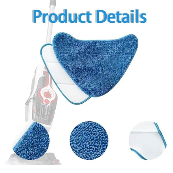 Mikrofiber Moppputer for Støvsugere Tilbehør Feie Robot Reservedeler Mopp Kluter for WH01100 WH20200 WH21000 Modeller 8pcs