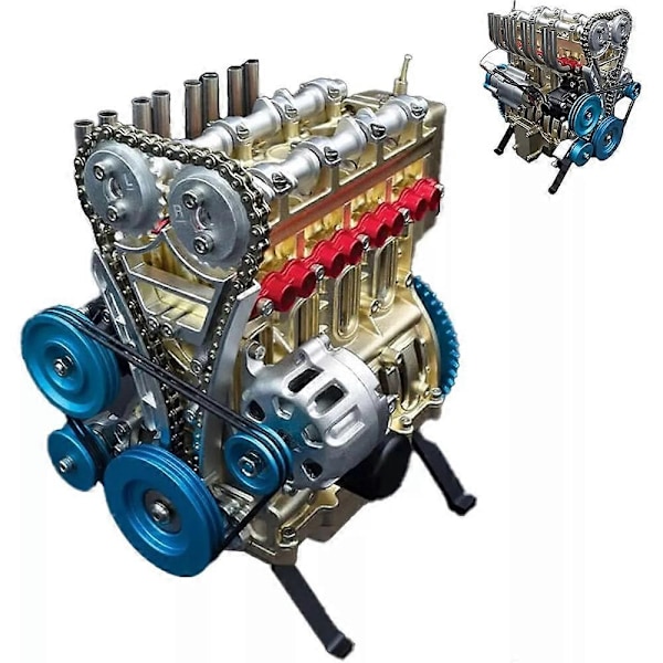 8-cylindrig fullmetall bilmotormodell, resin bilmotormodellkit - Perf Eight cylinders
