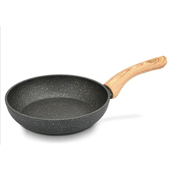Nonstick Stekpanna Äggpanna Omelettpanna, Nonstick Köksredskap Granitbeläggning, svart