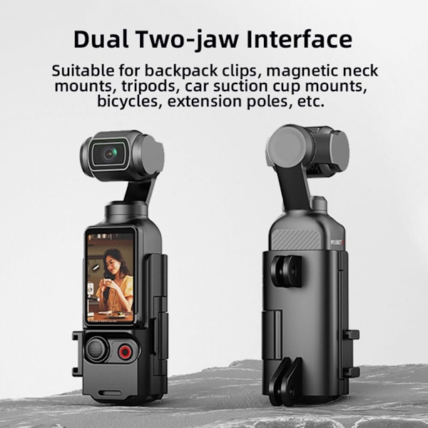 Justerbar Beskyttende Monteringsbrakett for DJI OSMO Pocket 3 med Kald Sko-feste