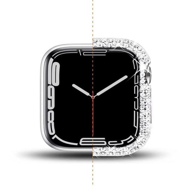 2 stk. Diamond skærmbeskyttelse (sølv + blå) 41MM
