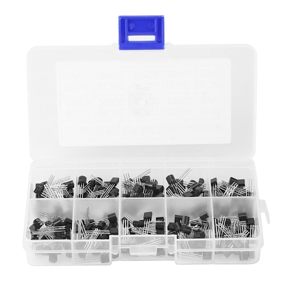 10 verdier NPN PNP transistor 200 stk transistor sortimentsett tre-pinners transistor TO-92 BC327-BC558