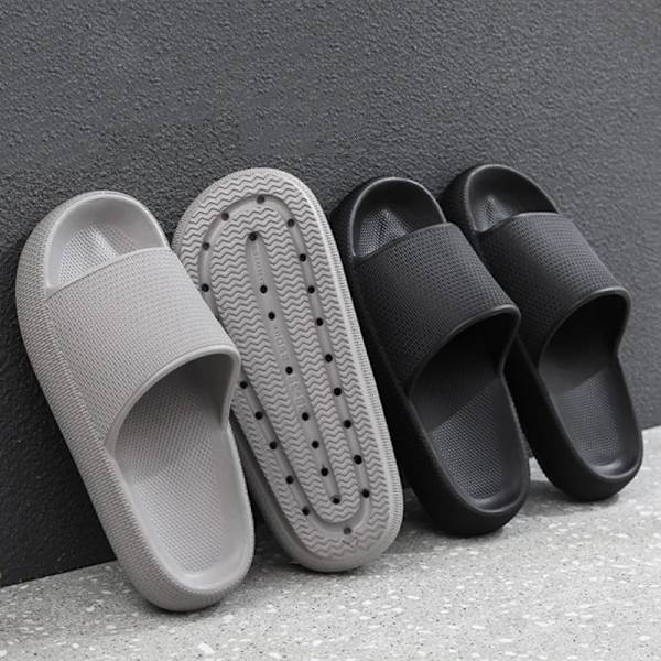 Pilvi Tofflor Miehille Flip Flops Ranta Sandaalit Kylpyhuone Ei-Liukuvat Liukumattomat Miehet Naiset Tofflor Sisätilojen Kengät Mies Juoksu B-Punainen 3.6cm 42-43(sopii 41-42)