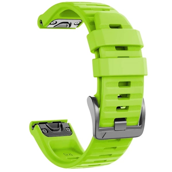 22 mm 26 mm silikone rem til Garmin Fenix ​​7X 7 Pro Solar/6X 6 Sapphire 5 5X Plus 3 3HR/Epix QuickFit WatchBand 1:1 Officielt band style1 Grøn style1 Green QuickFit 26mm