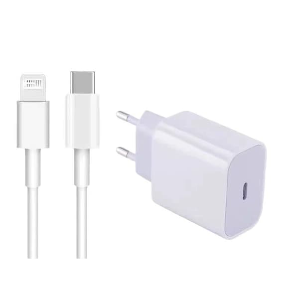 3-pak - iPhone-oplader - Hurtigoplader - Adapter + Datakabel 20W Hvid One Size iPhone 3-pak 3-Pak_ma 3-Pack iPhone