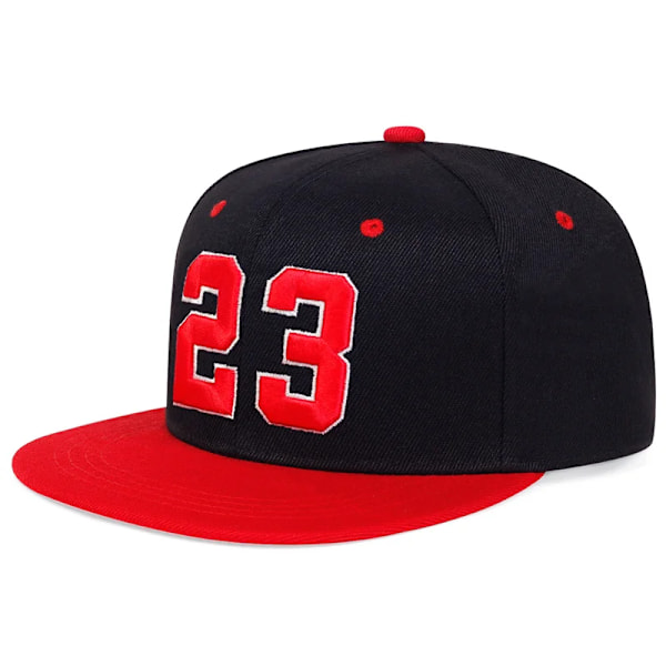 23 CAP Mode basket snapback Hatt För män kvinnor reser vuxen utomhus casual sol Hattar Hip Hop Baseball Kepsar ben red black