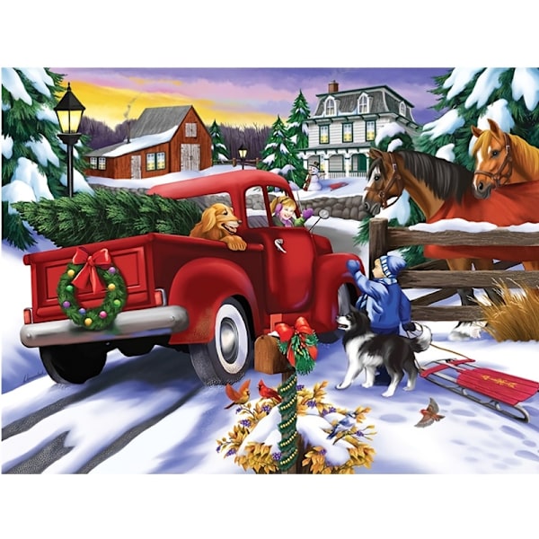 Julklapp Vuxen 1000 bitar julpussel Pedagogiska stress relief