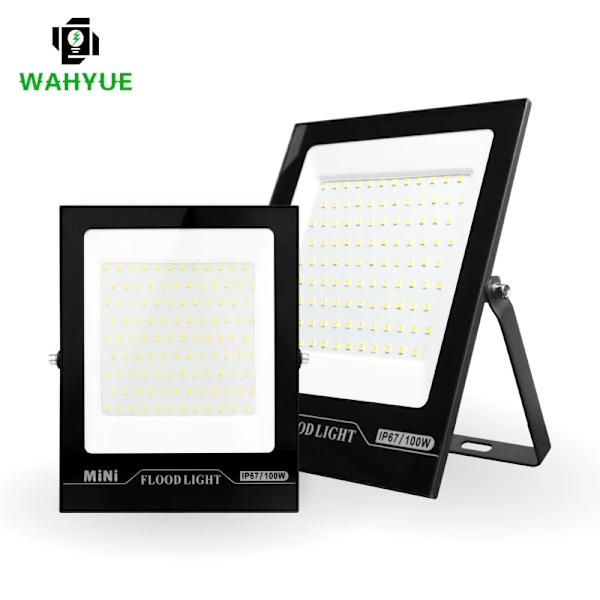 LED-strålkastare 10W 20W 30W 50W 100W 150W Reflektor LED IP67 Vattentät strålkastare Utomhus Spotlight Belysning Gatuträdgårdslampa AC 220V 20W