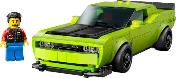 LEGO Speed Champions Dodge Challenger SRT Hellcat Byggleksaksbilset för barn från 9 år, 390 delar