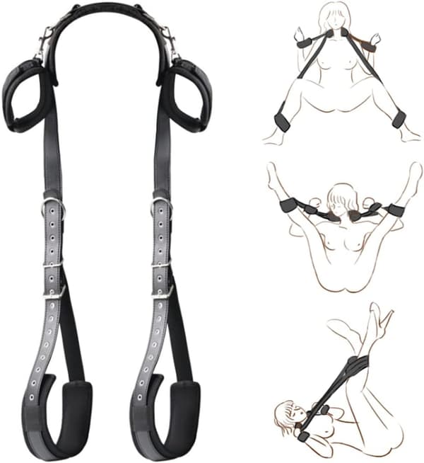 Perfekta BDSM-seksisidontarajoitukset, sidontasarja käsiraudoilla - Perfet-max