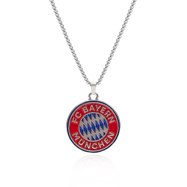 Bagt Lak Vendeligt Halskæde med Slange- og Benkæde Fan Halskæde til Fodboldklub Fødselsdag Bayern