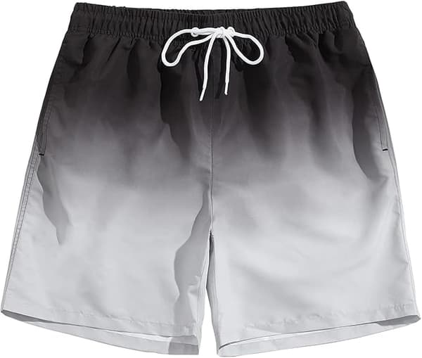 Herrbadbyxor korta badkläder med meshfoder badshorts-max