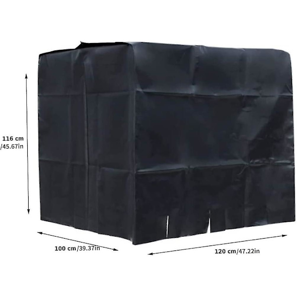 IBC Vattentank Skyddande Överdrag, Vattentank Presenning 1000 Liter IBC Behållare Vattentät Dammtät Ton(120x100x116cm){DB}