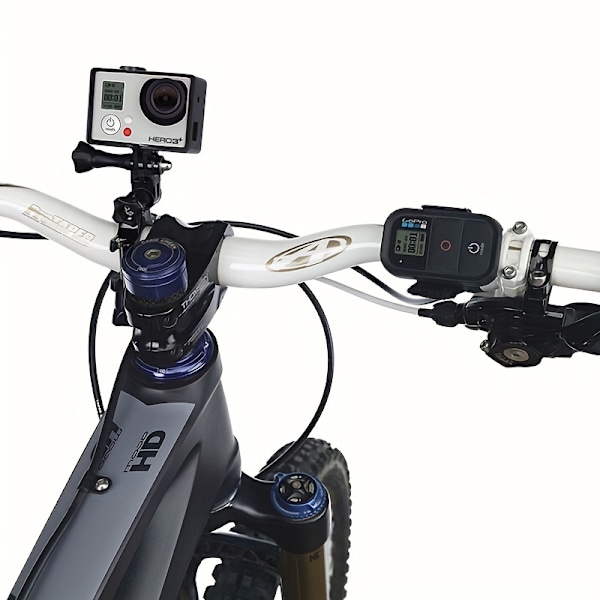 GoPro-lisävarusteiden pyörän ohjaustangon kiinnike 3-suuntaisella säädettävällä kääntövarrella Urheilukameran lisävarusteet Musta