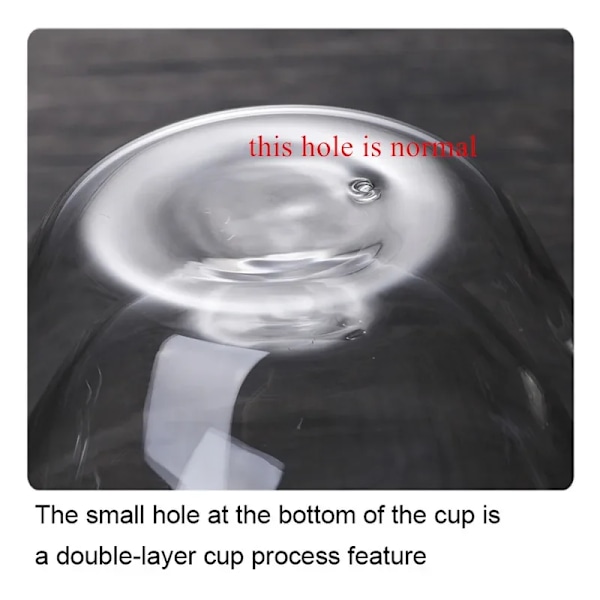 Värmebeständig dubbelväggglaskopp Hög borosilikatglasmugg Öl Juice Kaffe Vattenkoppar Transparent kopp Dryckesgods Present No Handle 250ml