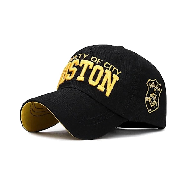 Pehmeä Urheilullinen Baseball-Lippis Puuvilla 3D-Kirjonta Unisex Snapback-Lippis Tennis-Lippis Isä Valkoinen Musta