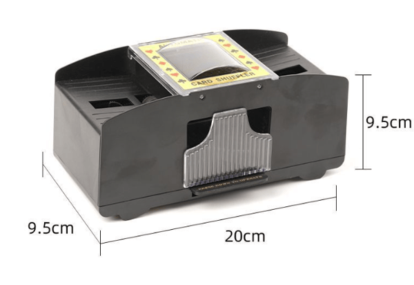 Automatic Card Shuffler - Fast and Portable for 2 Decks Black-max