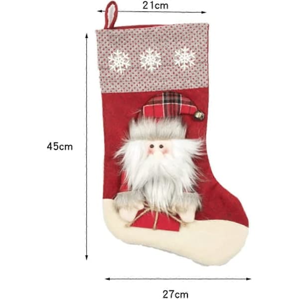 Julstrumpor 3-pack Söta Julstrumpor, Julstrumpa – max