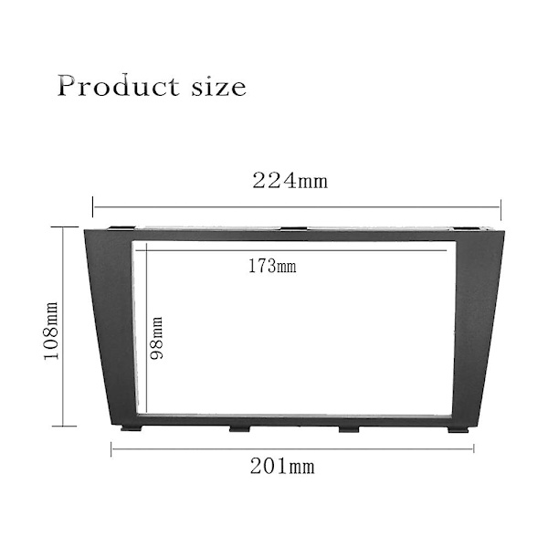 2din bilstereo radio fascia panel ram til Is200 Is300 Altezza 1995-2006