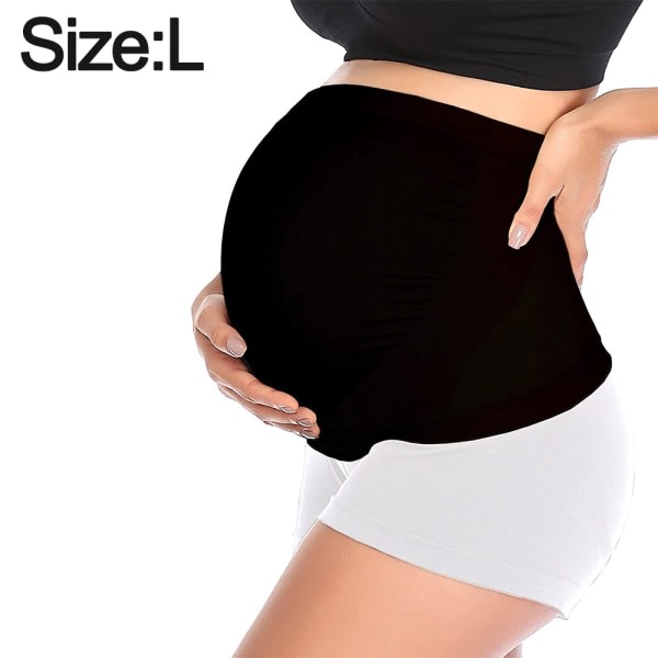 CQBB Svarta gravida kvinnor med elastiskt bukbälte, ryggstöd,