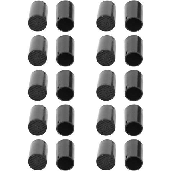 Høye hæler pigghæl reparasjonsbeskytter 10 par høye hæl pigger svart CPU polyuretan sko reparasjon erstatningssett (indre diameter 10 mm) Inner diameter 10mm